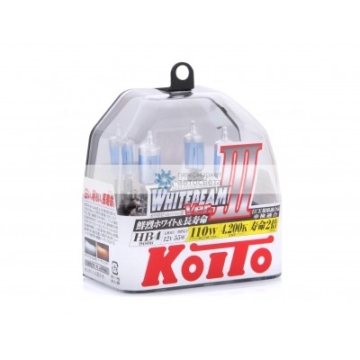 Набор галогеновых ламп Koito HB4 P0757W Whitebeam III 4200K